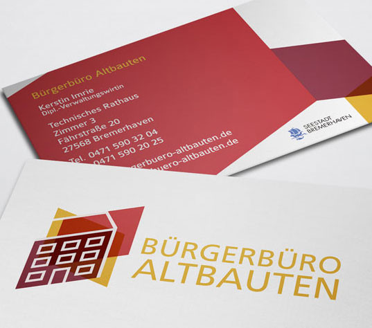 Logo Visitenkarten Bürgerbüro Altbauten